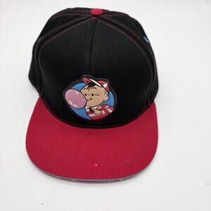 Dubble Bubble Brisco Brands Snapback Hat Black Red Bubble Boy Candy Logo